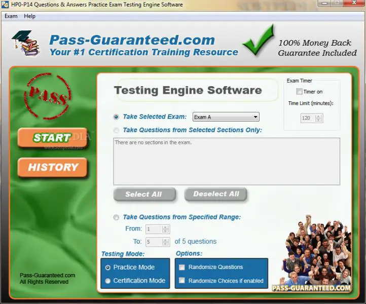 HP0-P14 questions and answers practice exam testing engine software