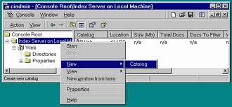 ciadmin.msc-Index Server on Local Machine