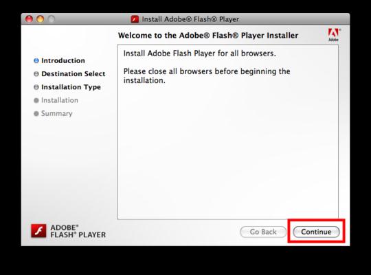 Install Adobe Flash Player