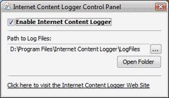Enable Internet Content Logger