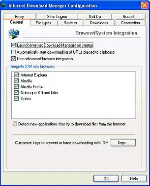 Internet Download Manager Configuration