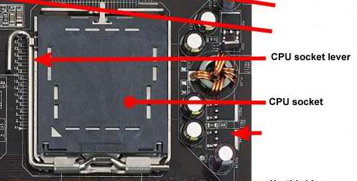 CPU Socket lever