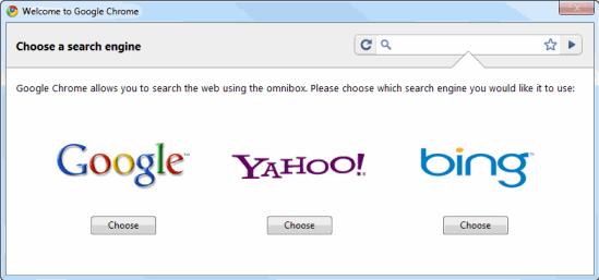 a "Welcome to Google Chrome" dialog appears