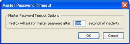 Master Password Timeout