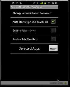 installing the app create your own password 