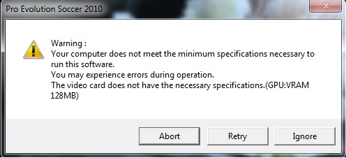 pes demo pc your system does not meet vram pes demo pc your system does not meet vram