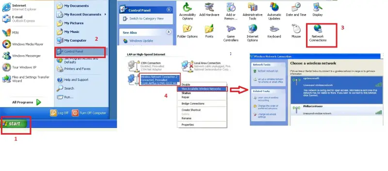 Connect to wireless network