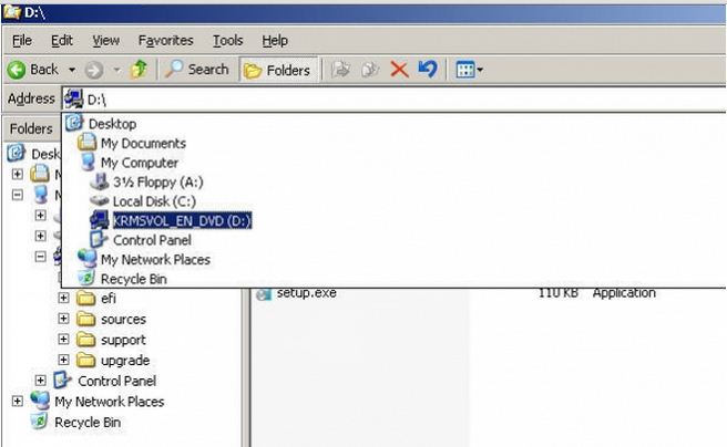 Windows Explorer and select CD/DVD-ROM.