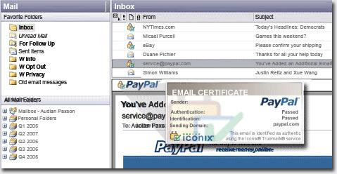 PayPal email window console