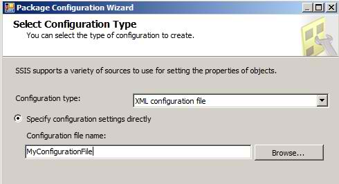 Set up XML configuration file