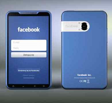 Facebook phone in the picture
