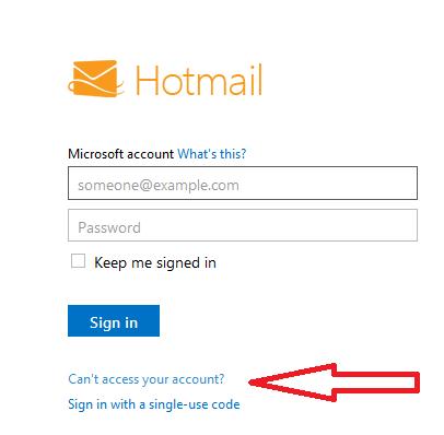 forgotten my hotmail email address