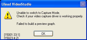 Ulead Videostudio Capture Fails And Shows Error - Techyv.Com