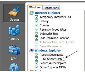 Run (in Start Menu) under Windows Explorer