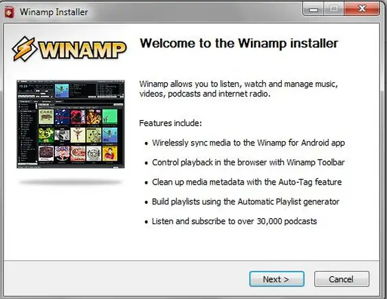 Winamp installer