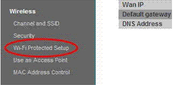 WIFI protected setup