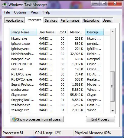  Skype file (.exe) located in Windows System 32.