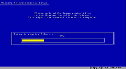 Windows Xp copying files