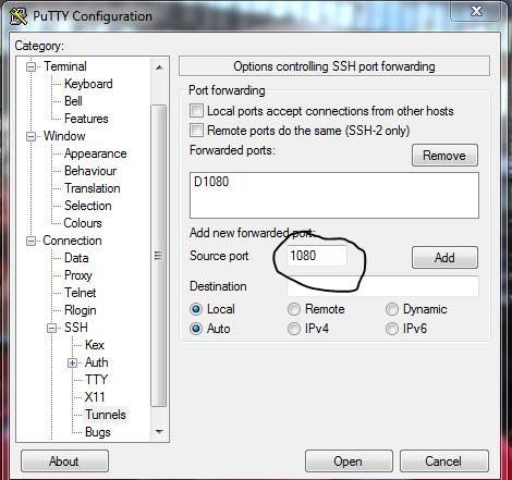 invalid number for port number
