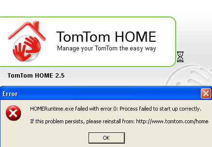 tomtom home will not connect to device