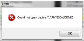 Could not open device\.PHYSICALDRIVE0