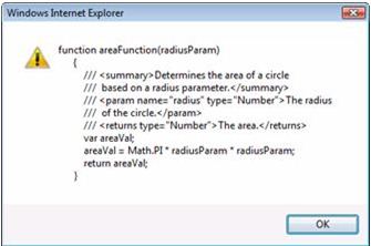 Function areaFunction{radiusParam}
