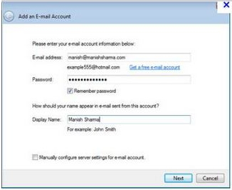 Multiple emails you can them as a sub-account for your windows live mail 
