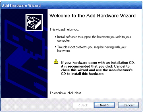 Install the hardware manually