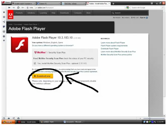 DOWNLOAD ADOBE FLASH PLAYER