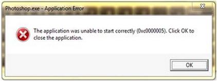 Error: The application was unable to start correctly(0xc0000005).Click ok to close the application.