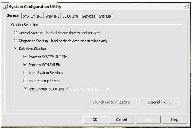 system configuration utility