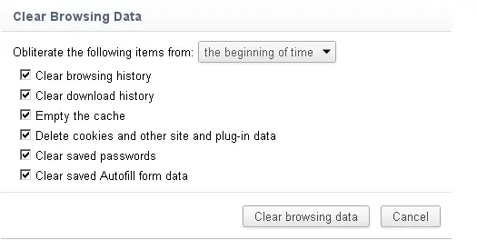 clear-up all browsing data
