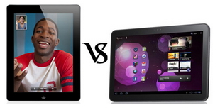 different between iPad 2 and Galaxy Tab 10.1, accordingly using or not using Flash