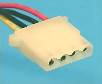 four pin power cable used in computer power supply to connect it from hard disk