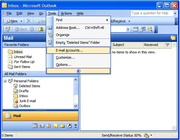 Configuring outlook carefully to solve you issue