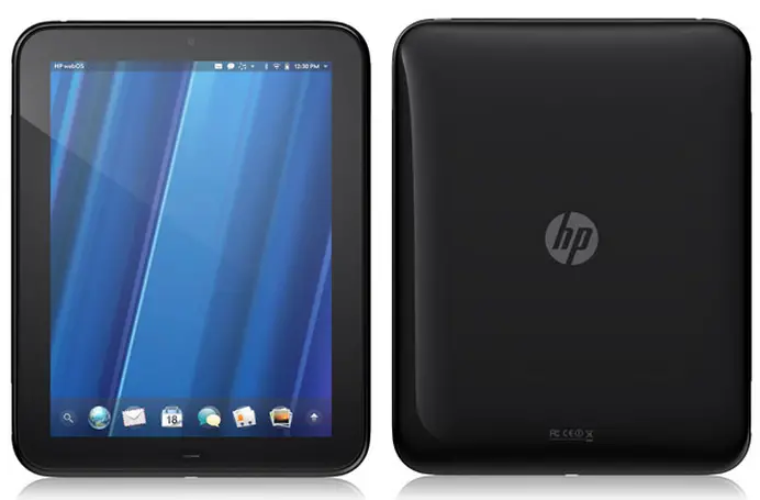 models included the "HP TouchPad 4G" and the "HP TouchPad Go".