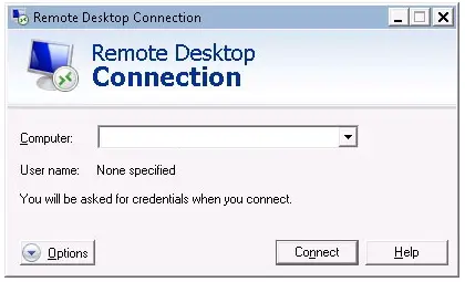 computer name of your windows XP computer, click connect
