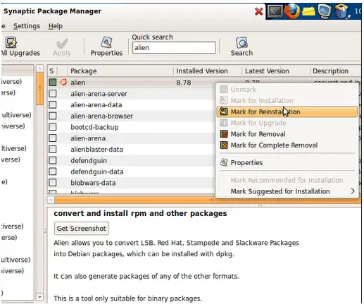 ubuntu synaptic package manager