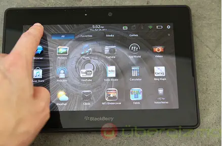 Playbook can connect only through WiFi. You can connect it with TV screen through HDMI cable. It is not USB compatible