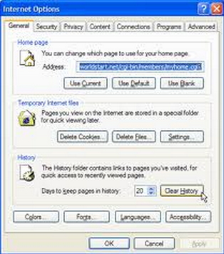 Optimizing browser, cache file, history, forms data