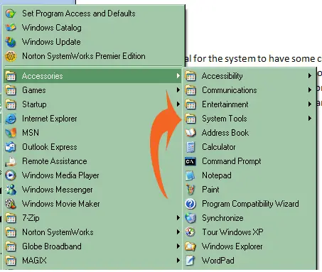 System Tools folder was moved to the bottom of the list