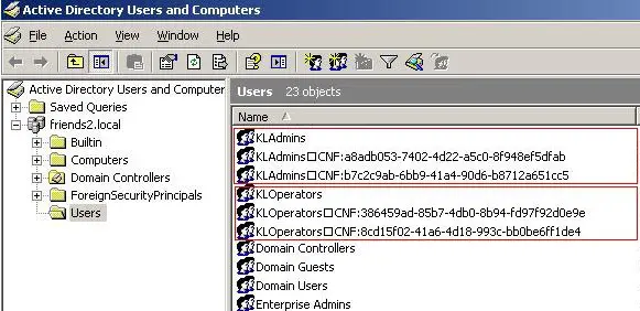 Kasperskey Laboratory Operators clones with names containing CNF