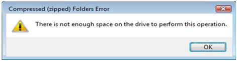 Compressed (zipped) Folders Errors