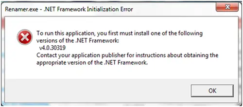 .net framework v4.0.30319 windows xp