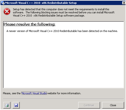 Microsoft Visual C 10 Redistributable Setup Error Techyv Com