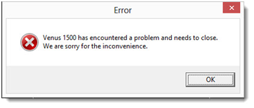 Venus 1500 v4 software error - Techyv.com