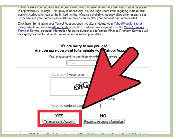 How To Delete Yahoo Email Account Permanently