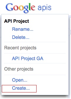 Google-apps-new-project-creation-window