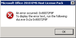 Microsoft Office 2010 Kms Host License Pack Error Techyv Com