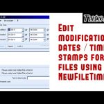 Edit modification dates / time stamps for files using NewFileTime | video tutorial by TechyV